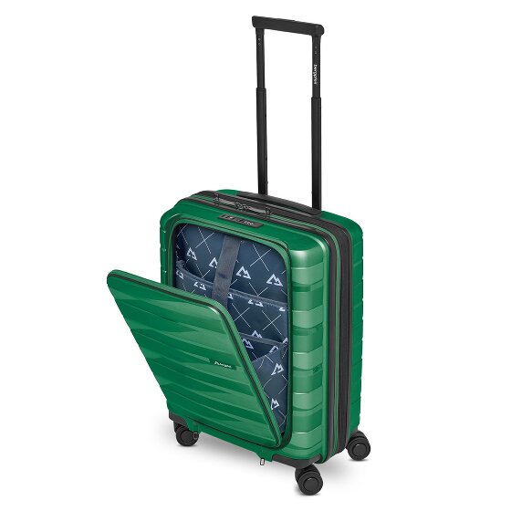 Bergpfeil Travel 4 ruote Carrello della cabina 55 cm Scomparto per laptop con piega di espansione