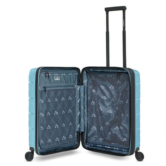 Bergpfeil Travel 4 ruote Carrello della cabina 55 cm Scomparto per laptop con piega di espansione