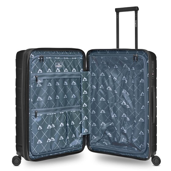 Bergpfeil Trolley da viaggio a 4 ruote M 66 cm con piega ad espansione