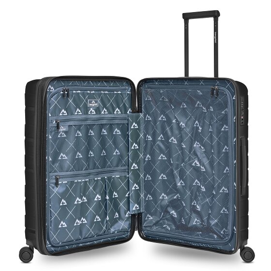 Bergpfeil Trolley da viaggio a 4 ruote M 66 cm con piega ad espansione