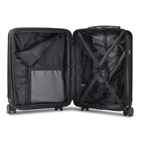 Police New York 4 ruote Trolley cabina S 54 cm espandibile