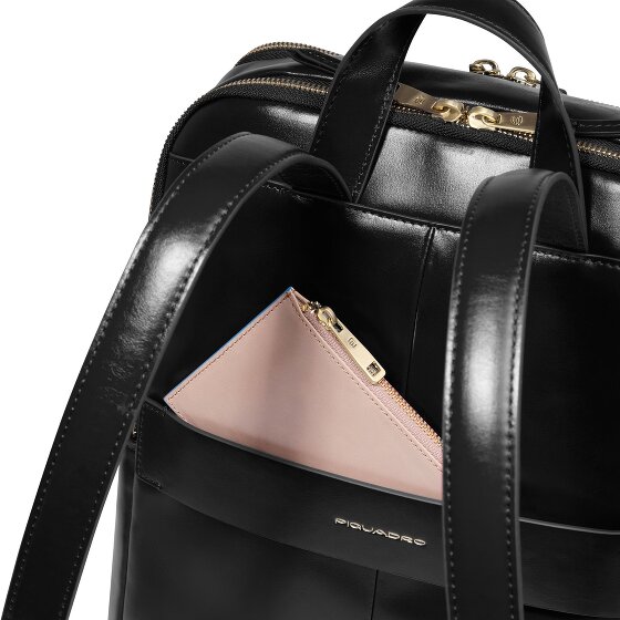 Piquadro Blue Square Zaino da giorno Protezione RFID Pelle 37 cm Scomparto per laptop