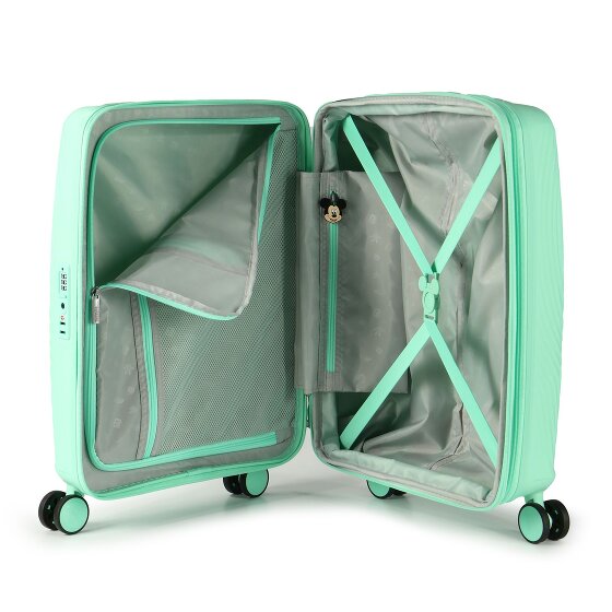 American Tourister Mickey Magic 4 ruote Carrello della cabina 55 cm con piega di espansione