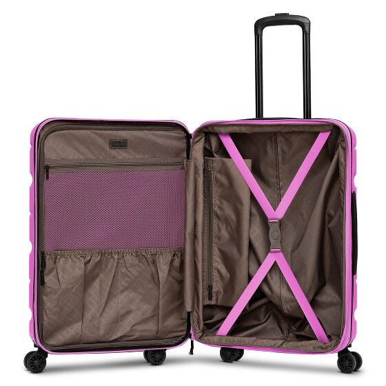 Franky Munich 4.0 Set di valigie a 4 ruote, 3 pezzi con piega elastica