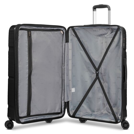 d&n Travel Line 4300-Plus 4 ruote Carrello L 76 cm con piega di espansione