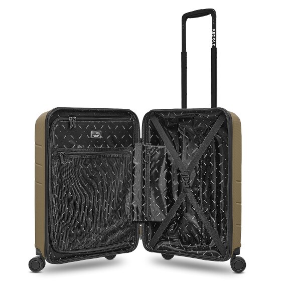 Redolz Essentials 17 Trolley da cabina a 4 ruote 55 cm con tasca morbida per laptop