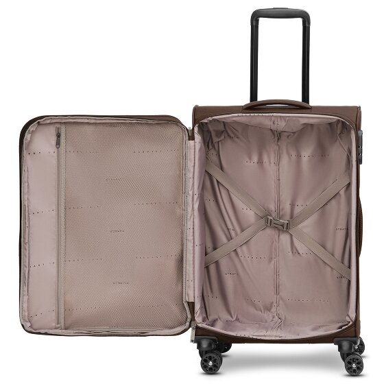 Stratic taska set di valigie a 4 ruote 3 pezzi con piega elastica