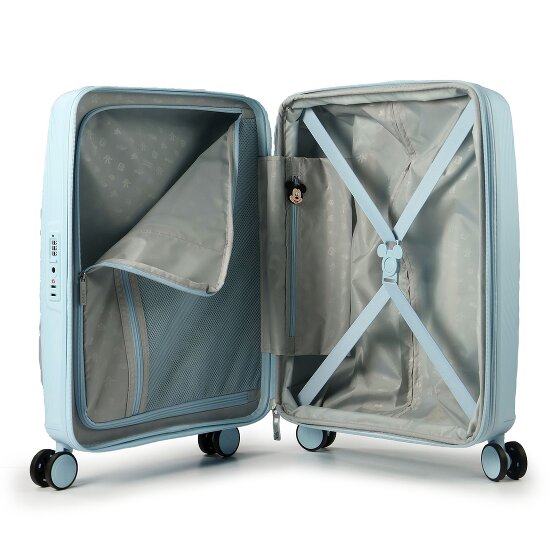 American Tourister Mickey Magic 4 ruote Carrello della cabina 55 cm con piega di espansione