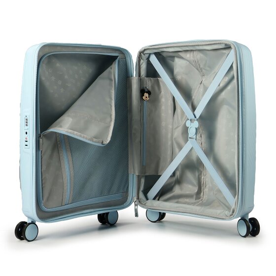 American Tourister Mickey Magic 4 ruote Carrello della cabina 55 cm con piega di espansione