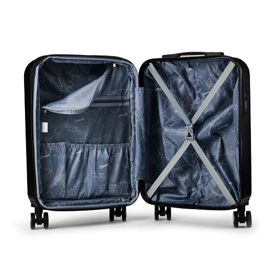 Benzi 5823 4 ruote Trolley cabina S 53 cm espandibile