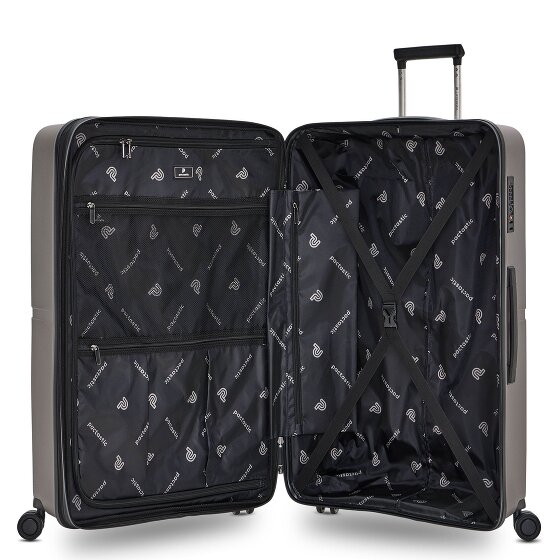 Pactastic Collection 01 Set di valigie a 4 ruote, 3 pezzi, con piega elastica