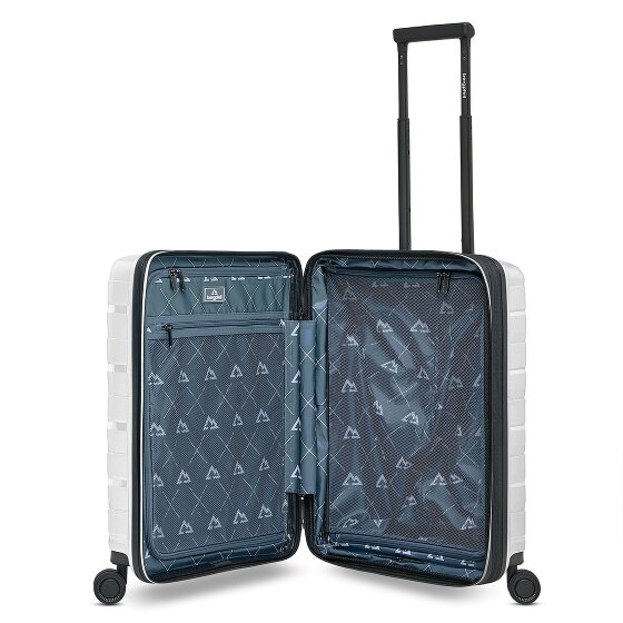 Bergpfeil Travel 4 ruote Carrello della cabina 55 cm Scomparto per laptop con piega di espansione