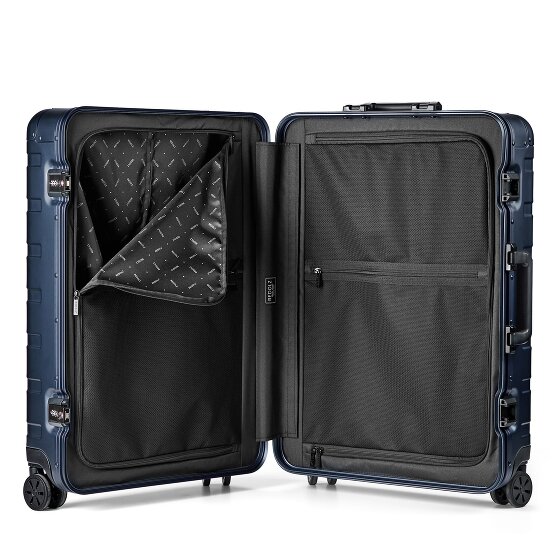 Redolz Set di valigie in alluminio a 4 ruote Pro S+L
