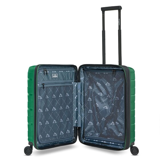 Bergpfeil Travel 4 ruote Carrello della cabina 55 cm Scomparto per laptop con piega di espansione