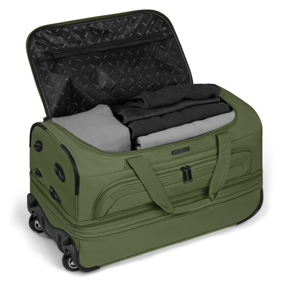 Redolz Duffle Essentials Borsa da viaggio a 2 ruote 55 cm M con patta di espansione Redolz Duffle Essentials Borsa da viaggio a 2 ruote 55 cm M con patta di espansione