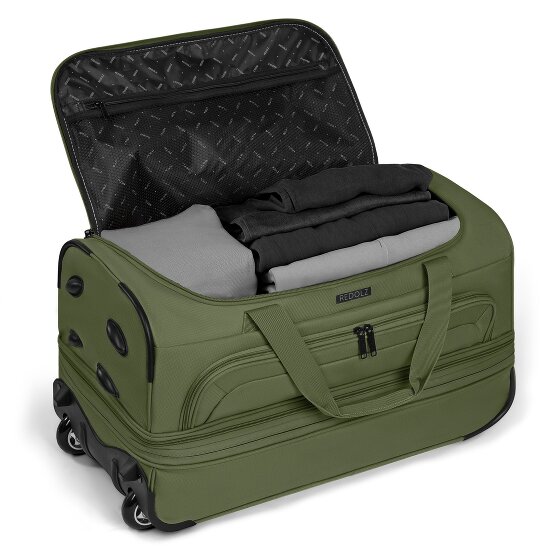 Redolz Duffle Essentials Borsa da viaggio a 2 ruote 55 cm M con patta di espansione
