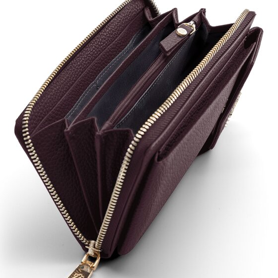 Lazarotti Bologna Portafoglio in pelle con zip Custodia per cellulare in pelle 19 cm