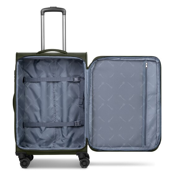 bugatti Valencia Soft 4 ruote Set di valigie 3 pezzi con piega di espansione