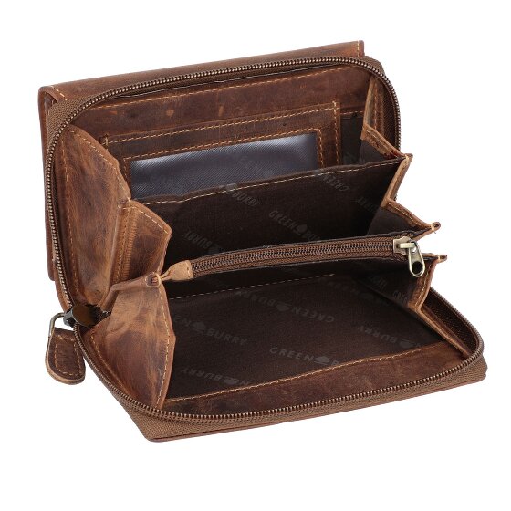 Greenburry Portafoglio vintage RFID in pelle 14 cm