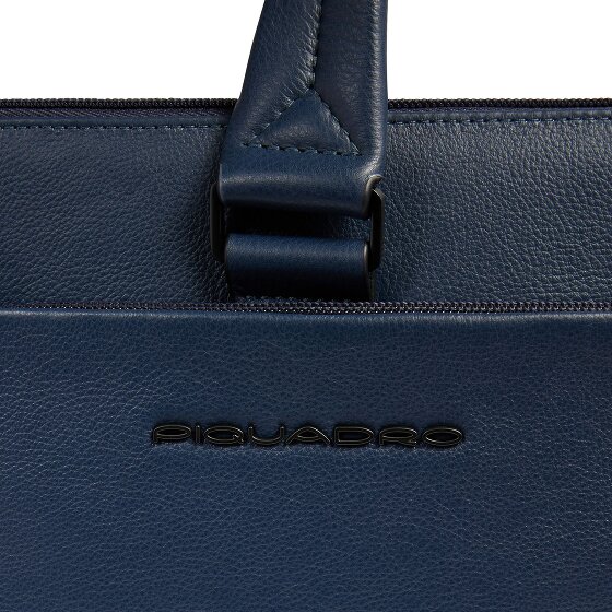 Piquadro Russel Valigetta Protezione RFID Pelle 42 cm Scomparto per laptop