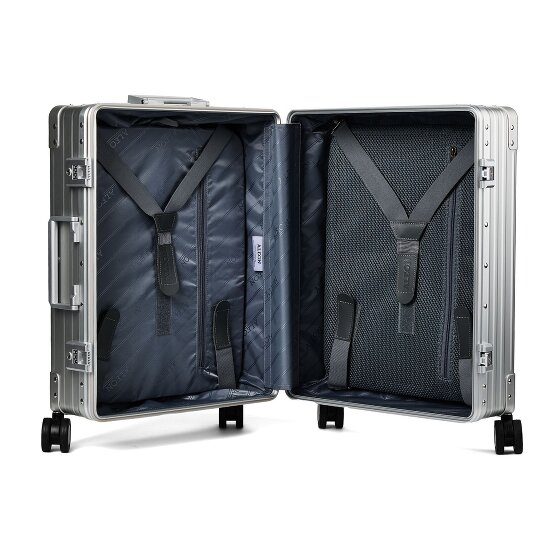 Aleon Trolley cabina Traveler Domestic a 4 ruote in Alluminio, 55 cm