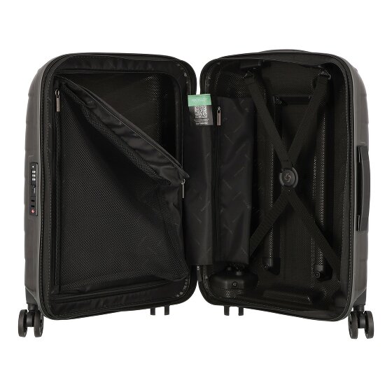 Samsonite Attrix 4 ruote Carrello della cabina 55 cm con piega di espansione