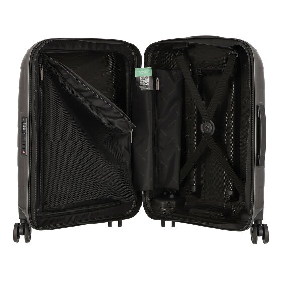 Samsonite Attrix 4 ruote Carrello della cabina 55 cm con piega di espansione