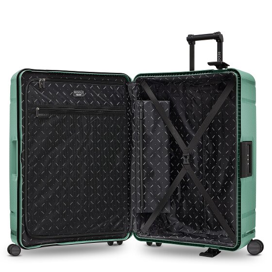 Redolz Set di valigie Essentials 15 a 4 ruote 3 pezzi con chiusura a tre punti