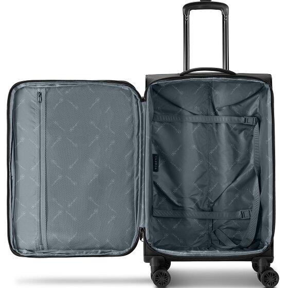 bugatti Valencia Soft 4 ruote Set di valigie 3 pezzi con piega di espansione