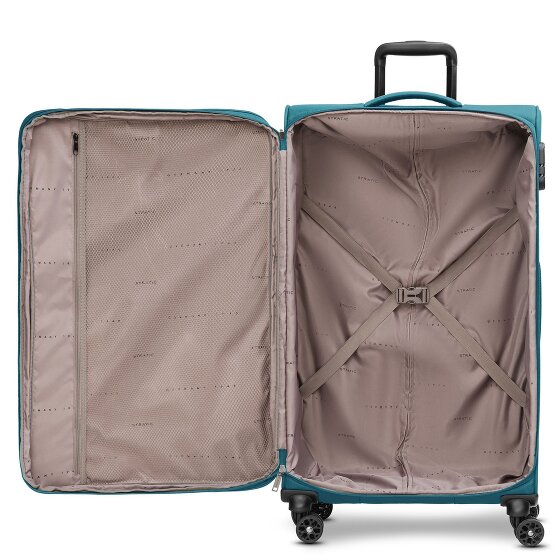 Stratic taska set di valigie a 4 ruote 3 pezzi con piega elastica