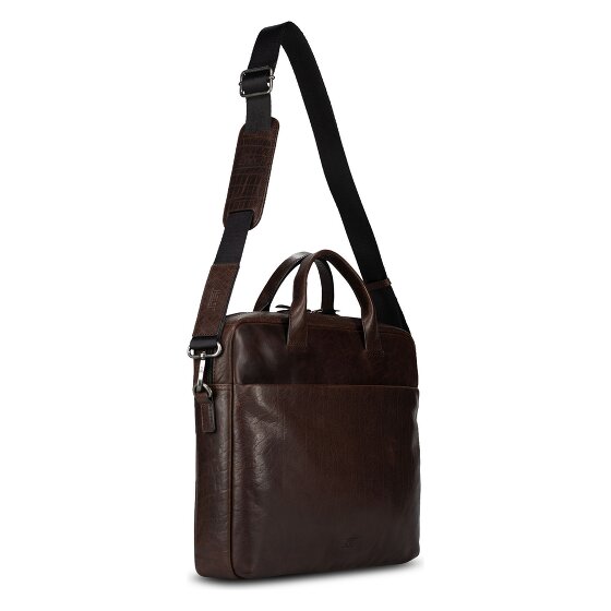 Jost Glasgow Valigetta Vera Pelle 37 cm Vano porta PC