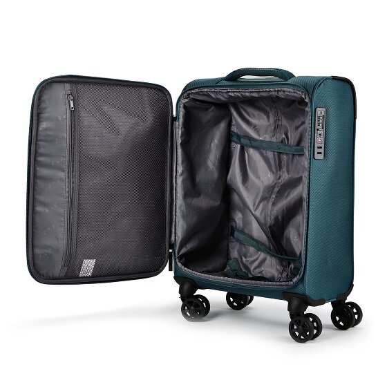 d&n Travel Line 9804 4 ruote Trolley cabina S 55 cm