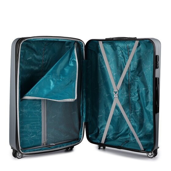 Benzi 5493 4 ruote Carrello L 77 cm con piega di espansione