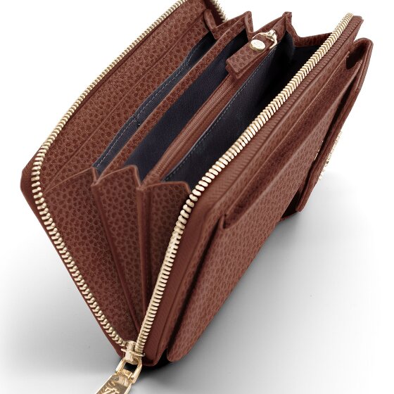 Lazarotti Bologna Portafoglio in pelle con zip Custodia per cellulare in pelle 19 cm