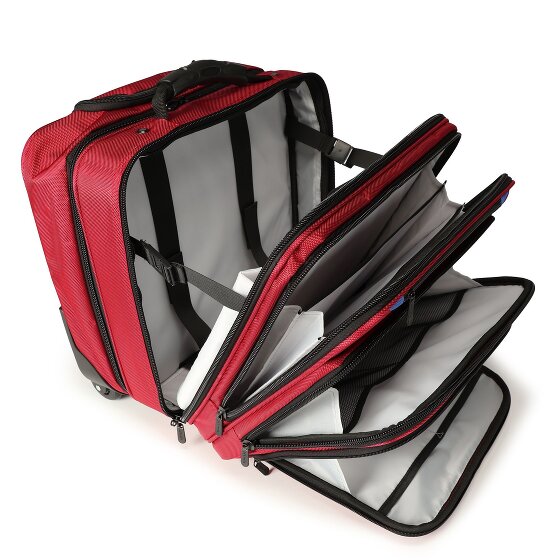Dermata 2 ruote Trolley business 38 cm Vano porta PC