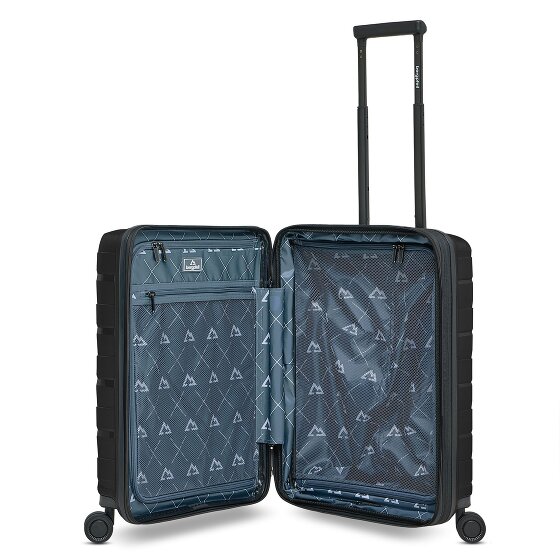 Bergpfeil Travel 4 ruote Carrello della cabina 55 cm Scomparto per laptop con piega di espansione