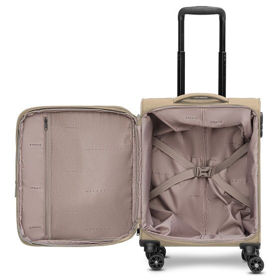 Stratic taska Trolley cabina a 4 ruote S 55 cm con piega a espansione