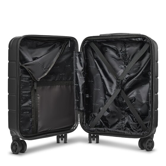 Police Dublin 4 ruote Trolley cabina S 54 cm Vano porta PC espandibile