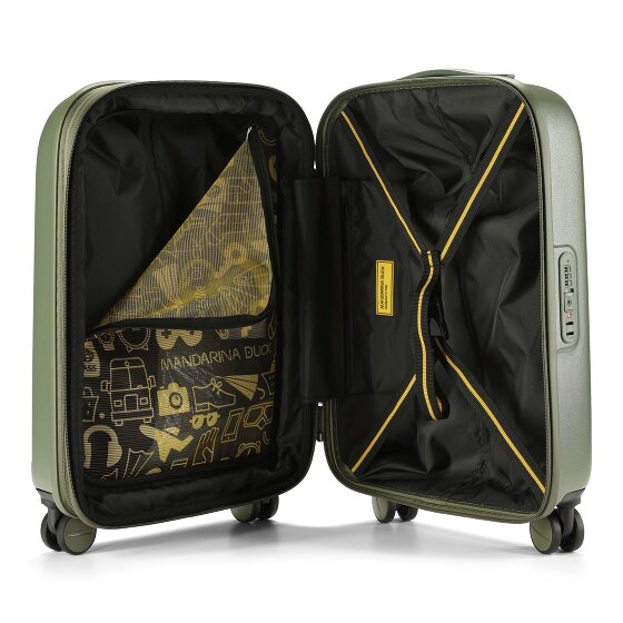 Mandarina Duck Logoduck Carrello cabina a 4 ruote 55 cm