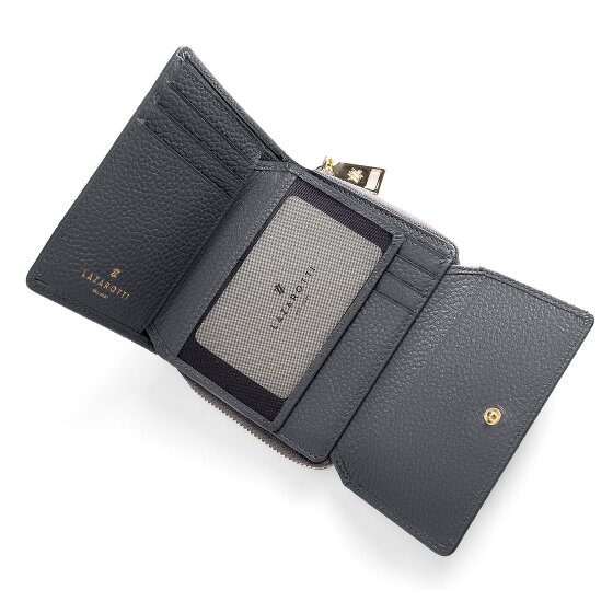 Lazarotti Portafoglio Bologna in pelle con zip 12 cm