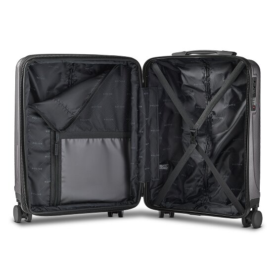 Police New York 4 ruote Trolley cabina S 54 cm espandibile