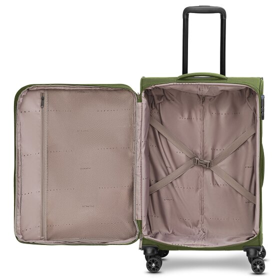 Stratic taska Trolley a 4 ruote M 65 cm con piega a espansione