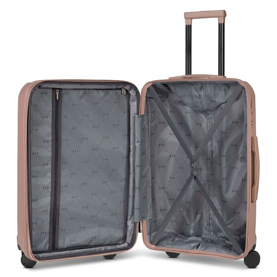d&n South Dakota 4 ruote Set di valigie 3 pezzi con piega di espansione