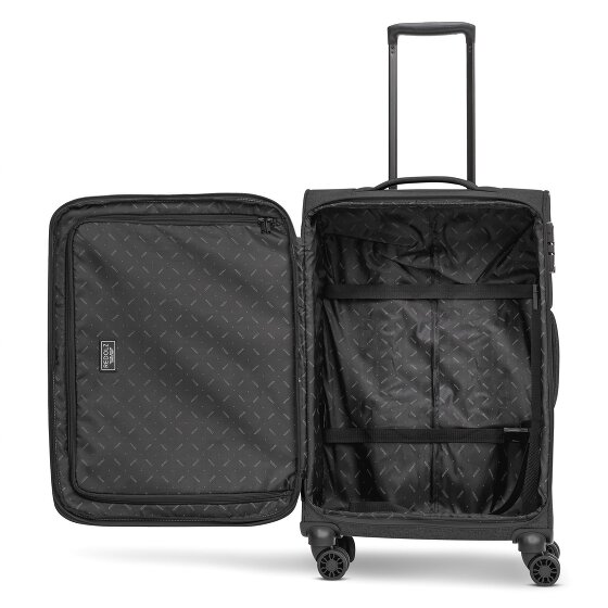 Redolz Essentials 12 THREE SET 4 ruote Set di valigie 3 pezzi con piega di espansione