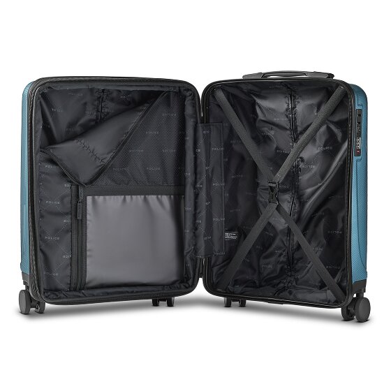 Police New York 4 ruote Trolley cabina S 54 cm espandibile