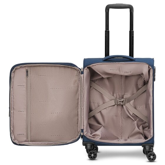 Stratic taska Trolley cabina a 4 ruote S 55 cm con piega a espansione