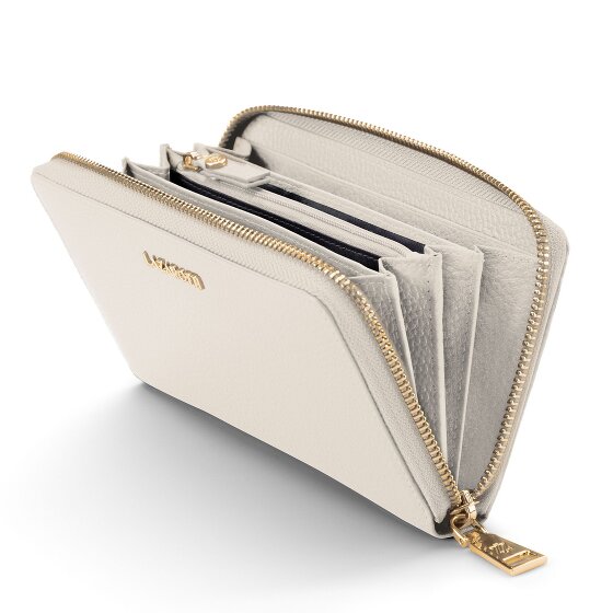 Lazarotti Portafoglio Bologna in pelle XL con chiusura a zip perimetrale, 19 cm