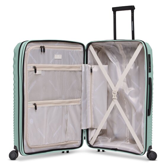 Farmhood Eco Edition 4 ruote Set di valigie 3 pezzi con piega di espansione