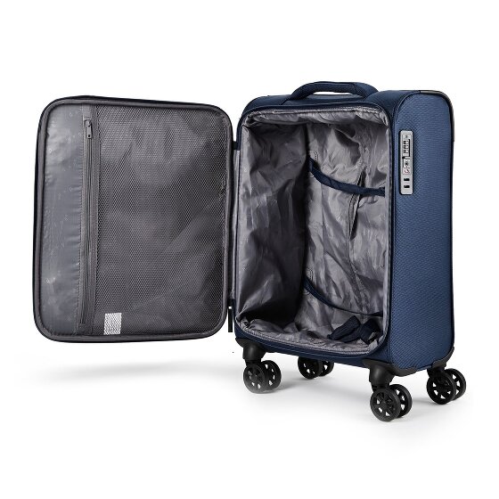 d&n Travel Line 9804 4 ruote Trolley cabina S 55 cm