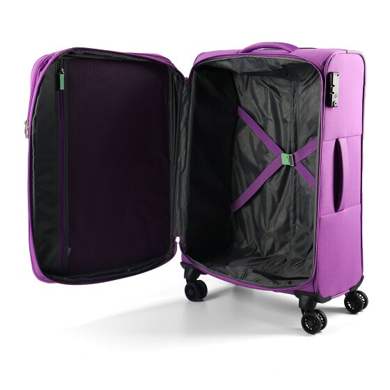 American Tourister Air Wave 4 ruote Set di valigie 3 pezzi con piega di espansione